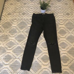 The Drop Distressed Black Jeans 28